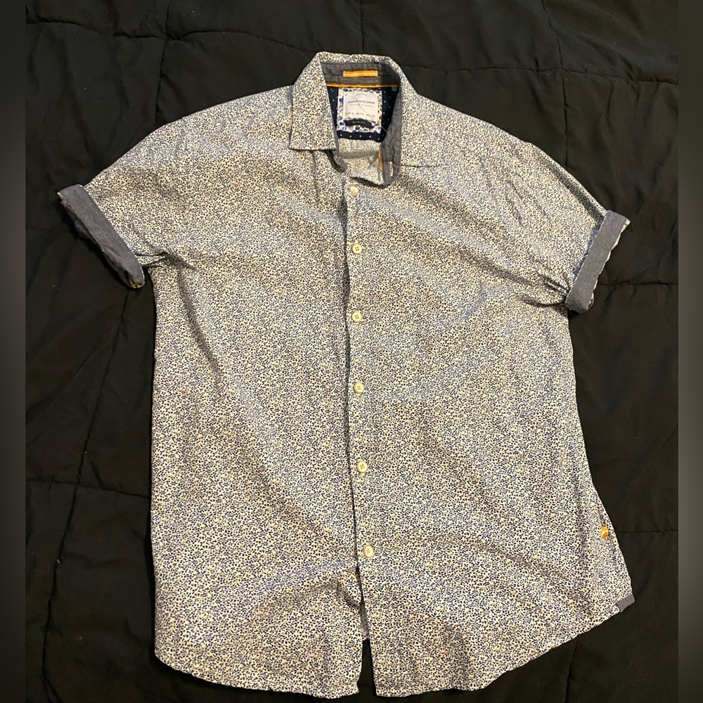 Denim & Flower Button Down